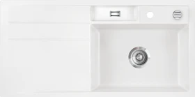 systemceram Bela 100 F Einbau Becken rechts mit Ablauffernbedienung polar