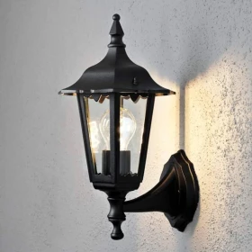 Konstsmide Firenze 19cm Wandleuchte stehend schwarz