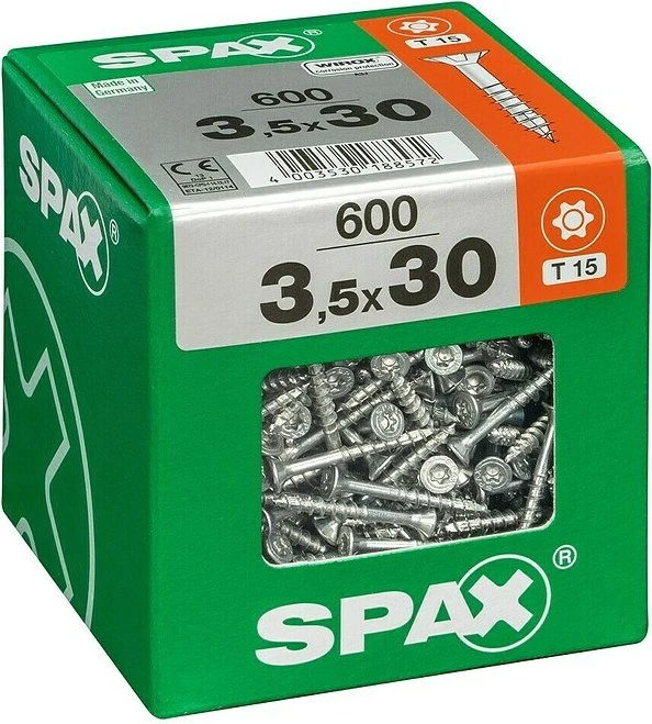 Spax WIROX A9J 4CUT T-STAR plus T20 Universalschraube, 3.5x30mm, 600 Stück