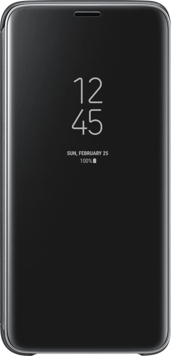 Samsung Clear View Standing Cover für Galaxy S9 schwarz