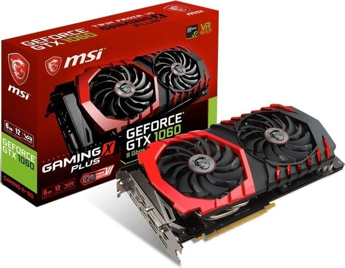 MSI GeForce GTX 1060 Gaming X+ 6G 9Gbps, 6GB GDDR5, DVI, HDMI, 3x DP