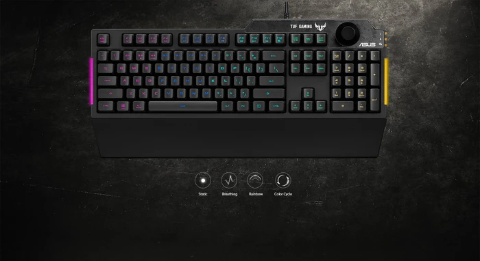 ASUS TUF Gaming K1, LEDs RGB, USB, US