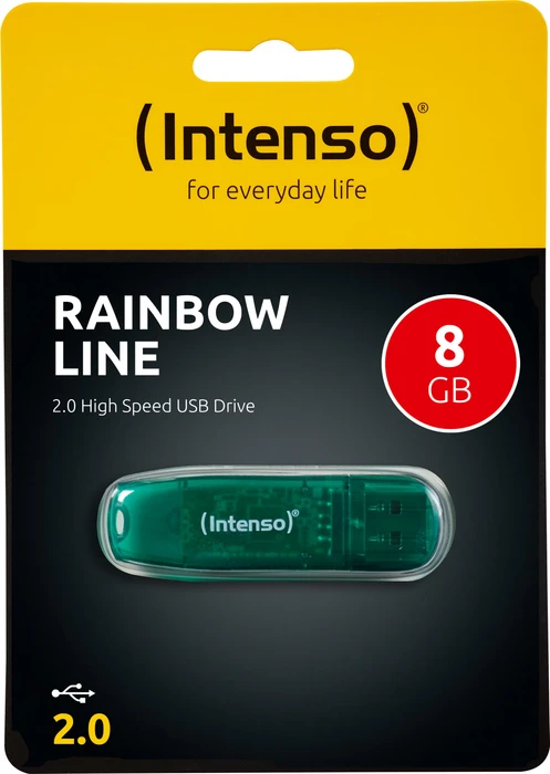 Intenso Rainbow Line 8GB, USB-A, USB 2.0