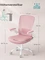 Songmics Bürostuhl ergonomisch mit Amrlehnen, pastellrosa Vorschaubild