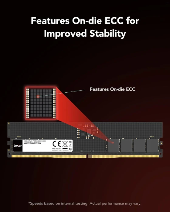 Lexar UDIMM 16GB, DDR5-5600, CL46-45-45-90, 1RX8