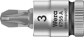 Wera 8755 A Zyklop Pozidriv Steckschlüssel 1/4", PZ3x28mm