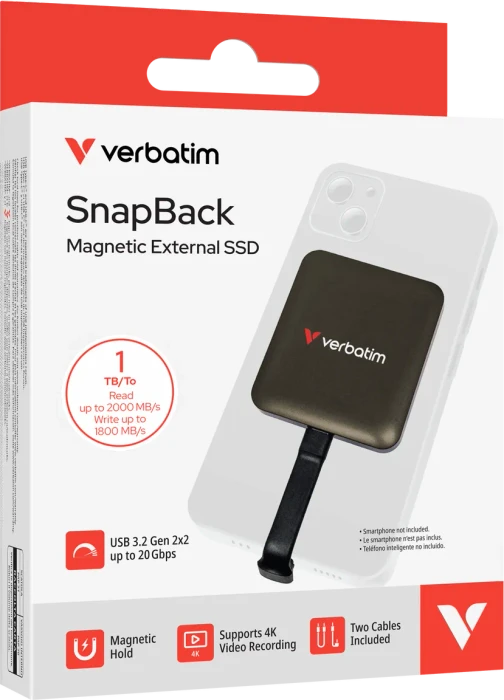 Verbatim Snapback, Mocha Metallic, 1TB, USB-C 3.2