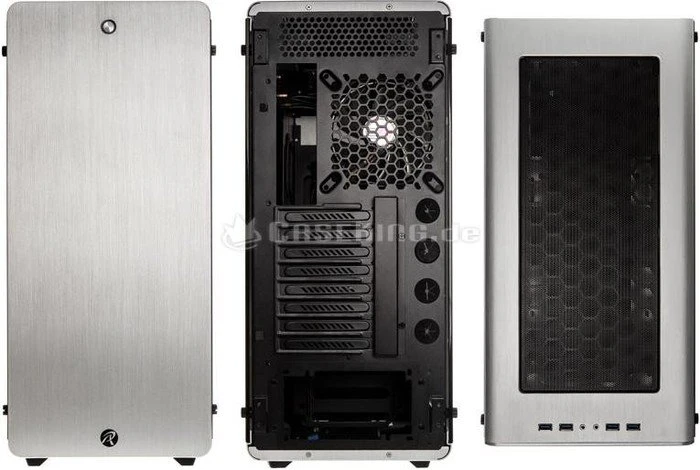 Raijintek Asterion Classic, silber, Glasfenster