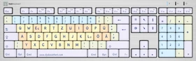 LogicKeyboard ALBA Dyslexie Keyboard Mac, USB, DE (LKB-DYSLEX-CWMU-DE)