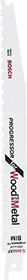 Bosch Professional S3456XF Progressor for Wood and Metal Säbelsägeblatt, 200x1.25mm, 5 Stück