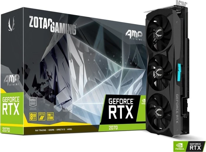 Zotac Gaming GeForce RTX 2070 AMP Extreme, 8GB GDDR6, HDMI, USB-C, 3x DP