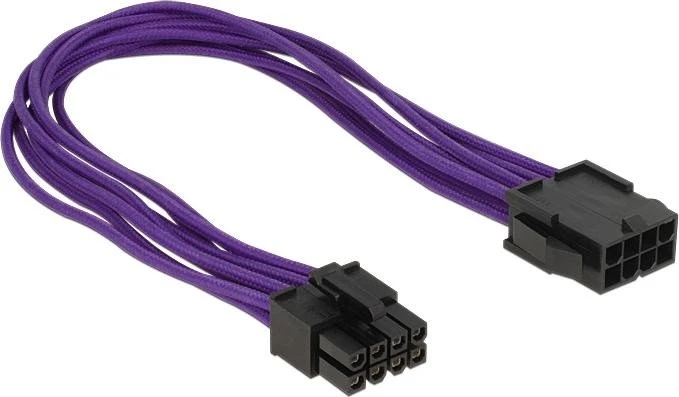 DeLOCK 8-Pin EPS Verlängerung, 30cm, violett