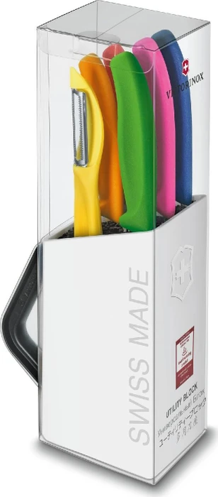 Victorinox SwissClassic Utility Block Messerblock-Set mehrfarbig, 6-tlg.
