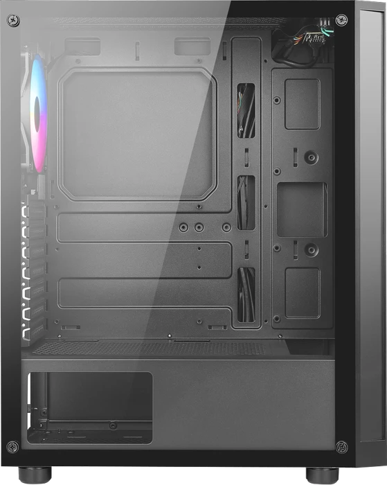 AZZA Spectra Black, schwarz, Glasfenster