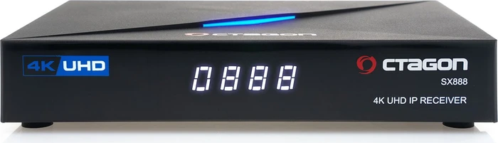 Octagon SX888 4K UHD IP Receiver mit WLAN-Stick