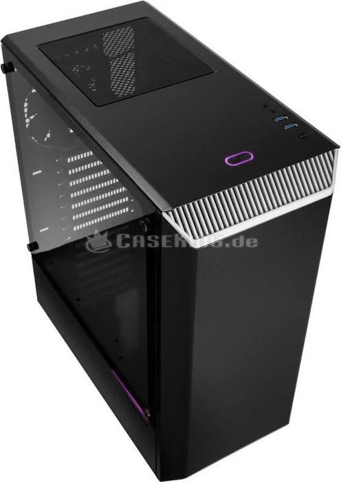 Phanteks Eclipse P300 schwarz/weiß, Glasfenster