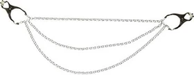XR Brands Master Series Affix Triple Chain Nipple Clamps