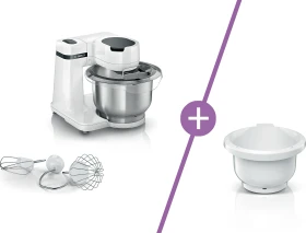 Bosch Serie 2 MUMS2EW001 Set Küchenmaschine weiß inkl. MUZS2KR