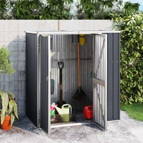 vidaXL Metall Gerätehaus 191x89cm anthrazit