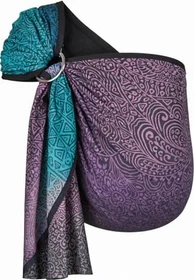 Hoppediz Ring-Sling Jaipur Babytragetuch black, 200cm