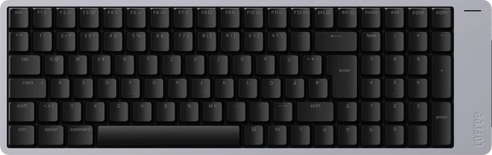 Lofree Flow 2 100, Space Black, LEDs weiß, Kailh LOW PROFILE Pulse, USB/Bluetooth, DE