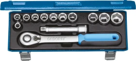 Gedore 19 KMU-20 Steckschlüsselsatz inkl. Werkzeugbox, 13-tlg.