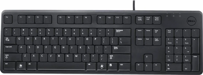 Dell KB212-PL Quietkey Keyboard schwarz, USB, FR