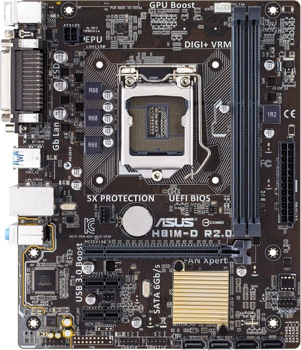 ASUS H81M-D R2.0 (Intel 1150)