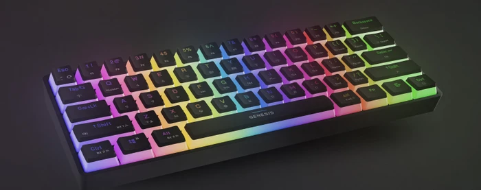 Genesis Thor 660 G2 Wireless, PBT, schwarz, LEDs RGB, Gateron BROWN, USB/Bluetooth, US