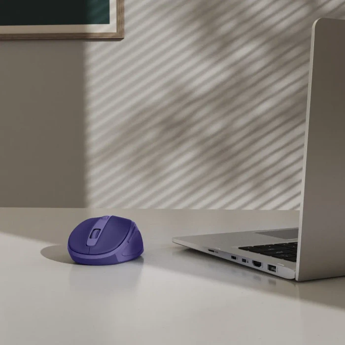 Hama WM-400 Silent Wireless 6-Button Mouse blau/violett, USB