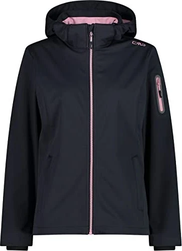 CMP Zip Hood Softshell Funktionsjacke antracite/fard (Damen)