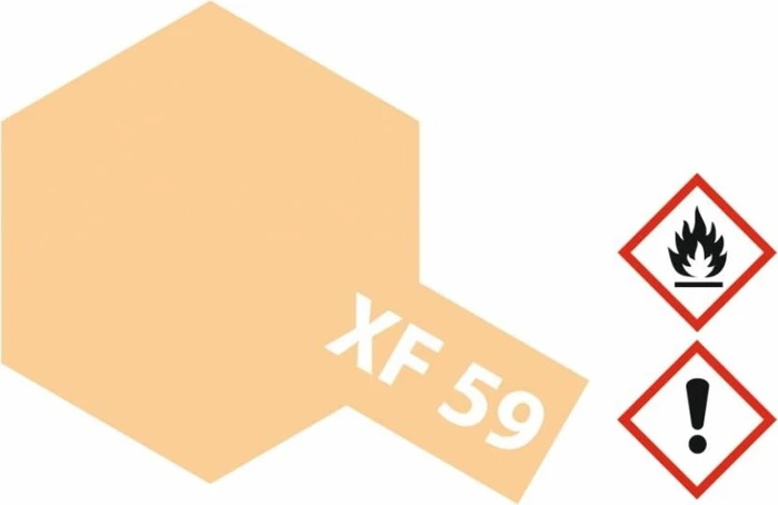 Tamiya Acrylic Paint XF-59 desert yellow, 10ml