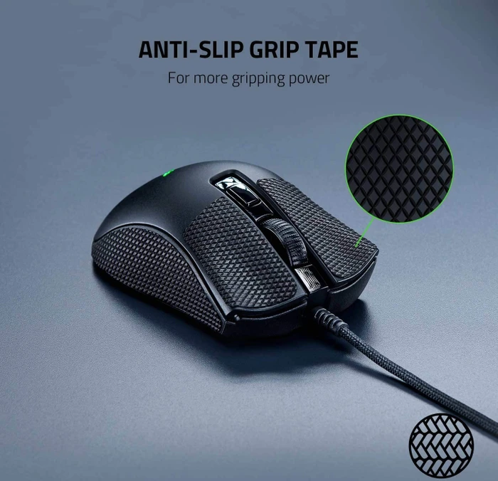 Razer Mouse Grip Tape for Razer DeathAdder V2 Mini, Mouse Grip Tape, schwarz