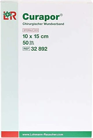Lohmann & Rauscher Curapor Wundverband steril chirurgisch, 10 x 15cm, 50 Stück