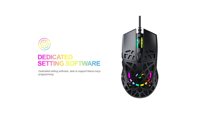 Havit Gamenote MS956 RGB Gaming Mouse schwarz, USB