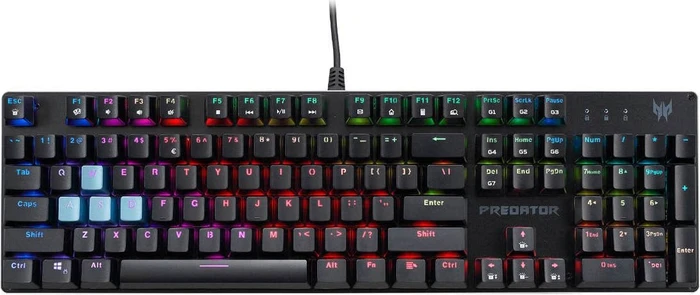 Acer Predator Aethon 303 Gaming Keyboard, LEDs RGB, Kailh BLUE, USB, US