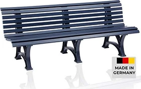 Blome Borkum Gartenbank 4-Sitzer stahlblau