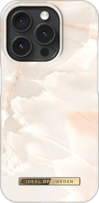 iDeal of Sweden Fashion Case für Apple iPhone 15 Pro Rose Pearl Marble