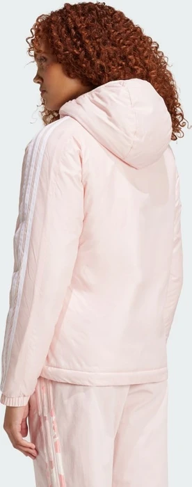 adidas Essentials 3-Streifen Insulated Hooded Jacke sandy pink (Damen)