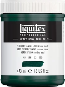 Liquitex Professional Heavy Body Acrylic phthalocyanine green blue shade, 473ml