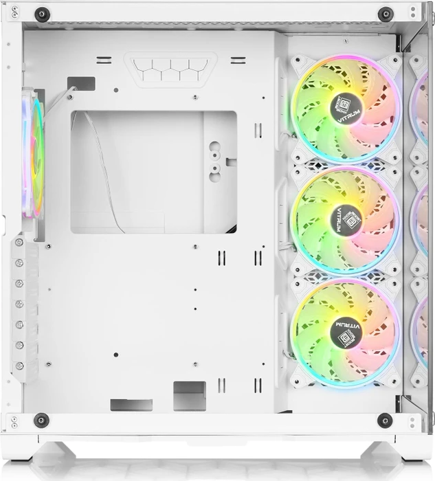 CSL-Computer Vitrum, weiß, Glasfenster