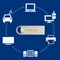 Philips Flash Drive Moon Edition 2.0 128GB, USB-A, USB 2.0 Vorschaubild