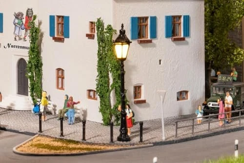 Faller LED Parklaternen Sechskantlaterne mit Krone, 3 Stück
