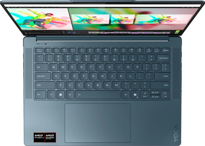 Lenovo Yoga Pro 7 14ASP10, Tidal Teal, Ryzen AI 9 365, 32GB RAM, 1TB SSD, DE