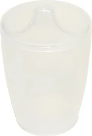 Dr. Junghans Medical Einnehmebecher ohne Griff mit Deckel 4mm milchig, 250ml
