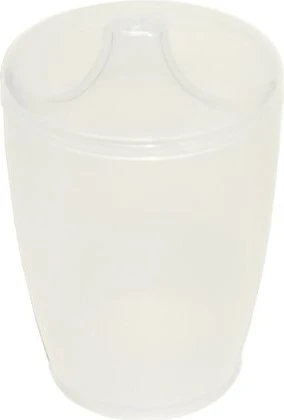 Dr. Junghans Medical Einnehmebecher ohne Griff mit Deckel 4mm milchig, 250ml
