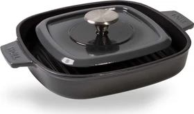 Woll Iron Guss-Grillpfanne 24x24cm grau