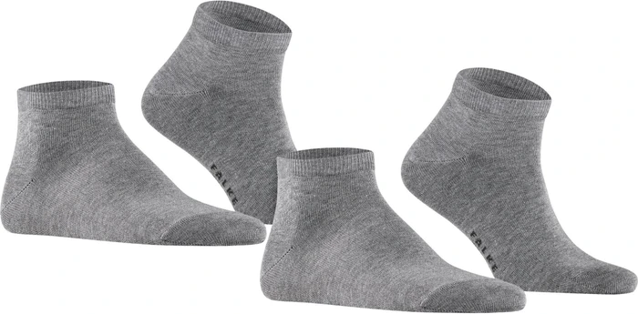 Falke Happy Socken light greymel., 2 Paare (Herren)