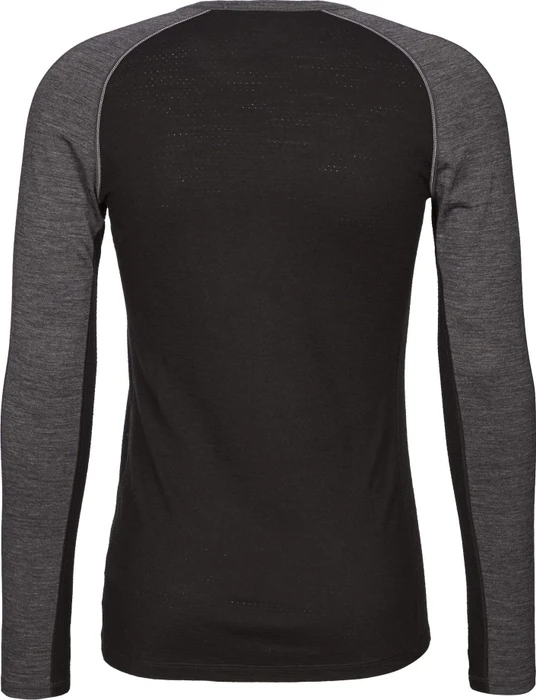 Icebreaker 200 ZoneKnit Merino Funktionsshirt langarm jet heather/black (Herren)