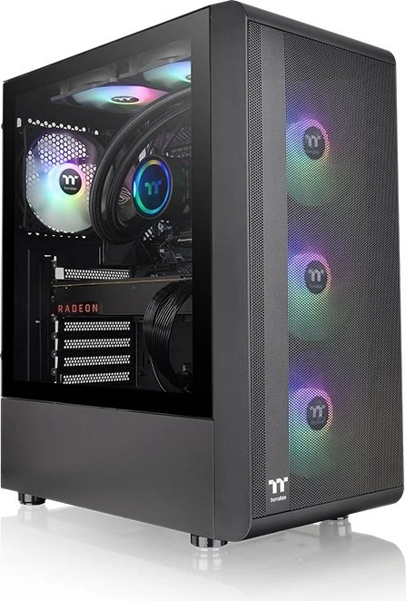 Thermaltake S200 TG, schwarz, Glasfenster